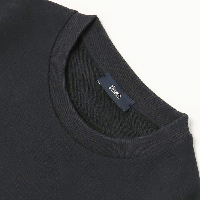 HERNO クルーネック スウェットシャツ HERNO ヘルノ / RESORT スウェット クルーネック コットン 返品