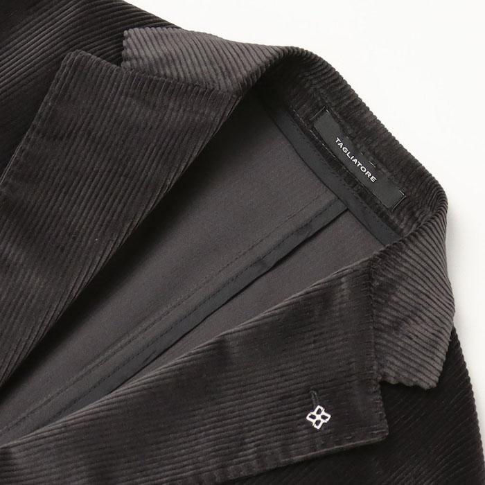 <美品>TAGLIATORE dakar ブラック コーデュロイ スーツ 46 STB0125F0664_zo_a200.jpg