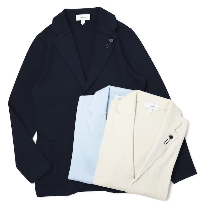 LARDINI ラルディーニ / ニット ジャケット 細身型 コットン LARDINI ラルディーニ / ニット ジャケット 細身型 コットン