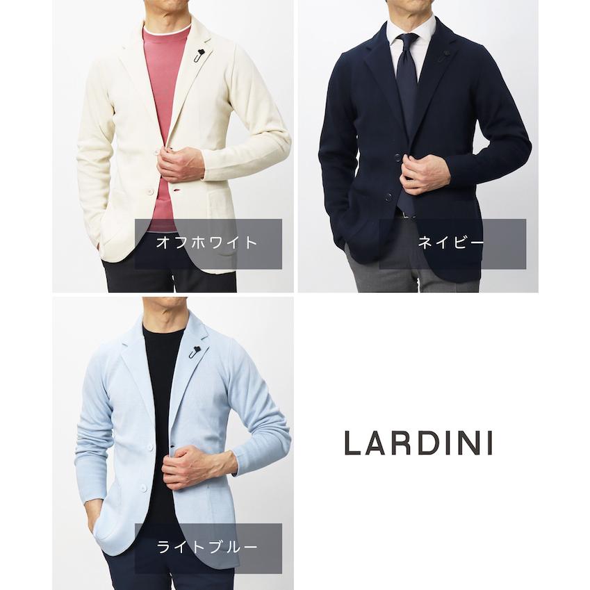 LARDINI ラルディーニ / ニット ジャケット 細身型 コットン LARDINI ラルディーニ / ニット ジャケット 細身型 コットン