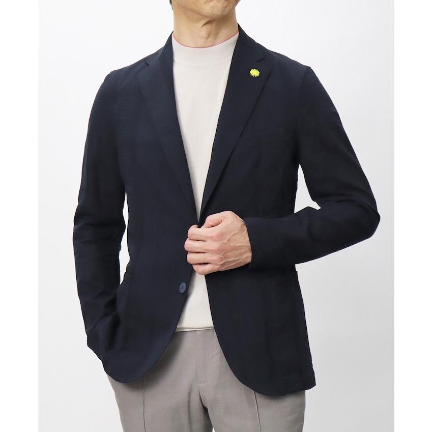 【美品】ジャンネット　ネイビーストライプ　シアサッカージャケット giannetto シアサッカーストライプ シャツジャケット | DUE blog