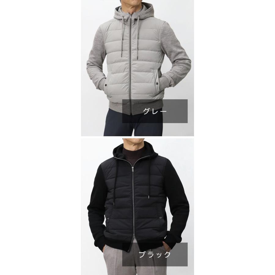 『未使用品』HERNO ヘルノ 切替ダウンジャケット　 グレー　38 未使用品』HERNO ヘルノ 切替ダウンジャケット グレー 38 未使用品