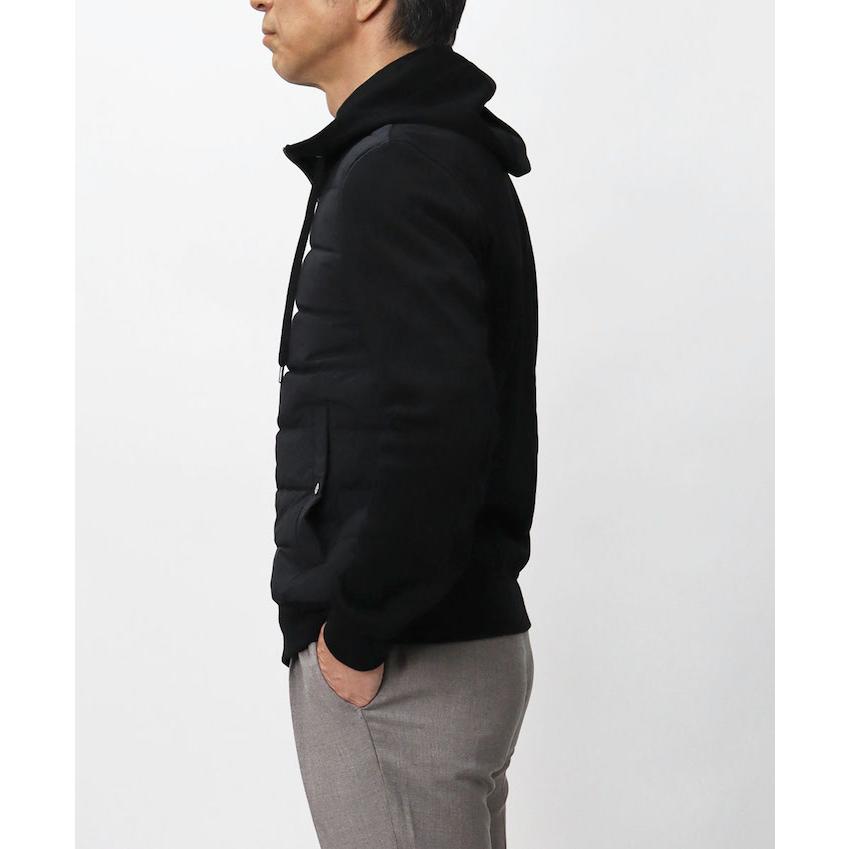 Herno スウェット ダウン 切替 パーカーブルゾン 48 HERNO（ヘルノ） ヘルノ / HERNO / RESORT コレクション / ウールピケ