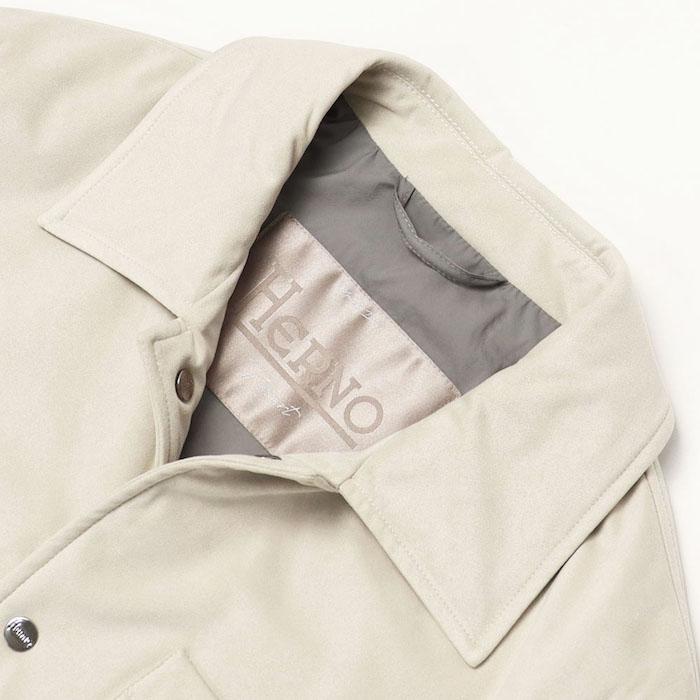 ヘルノ / HERNO / ヘルノリゾート / HERNO RESORT / シャツ型 ブルゾン / エコスエード / 中綿入り / ストレッチ / 返品・交換不可の画像