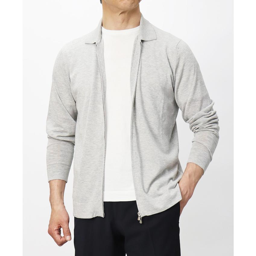 フィリッポ デ ローレンティス /シャツ襟 ZIP UP ニット カーディガン フィリッポ デ ローレンティス / FILIPPO DE LAURENTIIS Φファイ