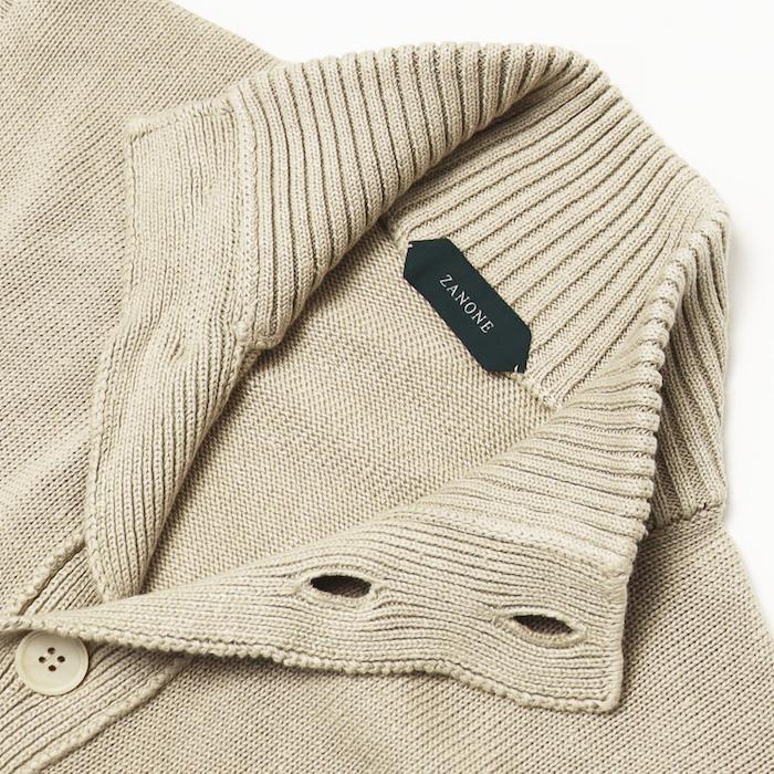 美品 ZANONE ザノーネ CHIOTO 春夏 コットンリネン ネイビー 46 ZANONE（ザノーネ） ザノーネ / ZANONE / CHIOTO ( 旧KYOTO ) / ニット