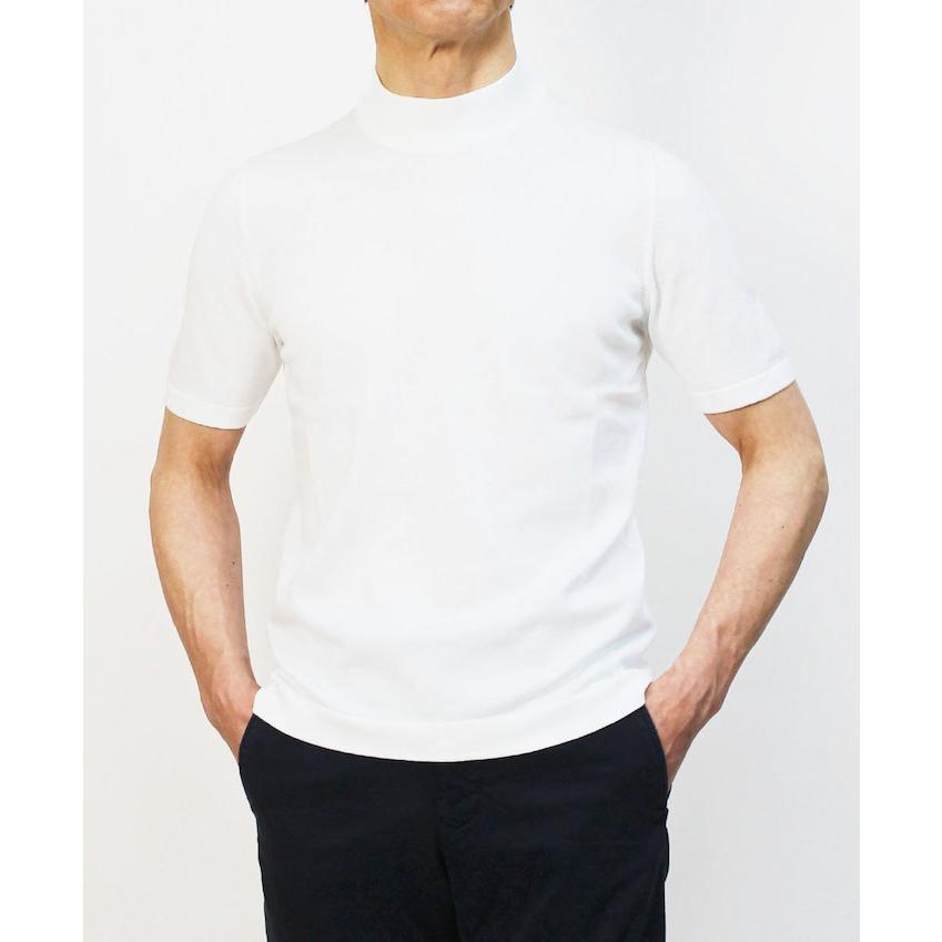 グランサッソ 12G モックネックニットTシャツ 半袖 新品 Gran Sasso tシャツ GRAN SASSO / 12ゲージ モックネック ニット