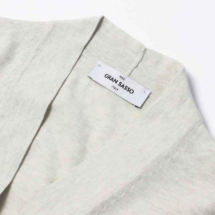 Gran Sasso グランサッソ / GRANSASSO luccicare別注 ボタンレス Gran Sasso グランサッソ / GRANSASSO luccicare別注 ボタンレス