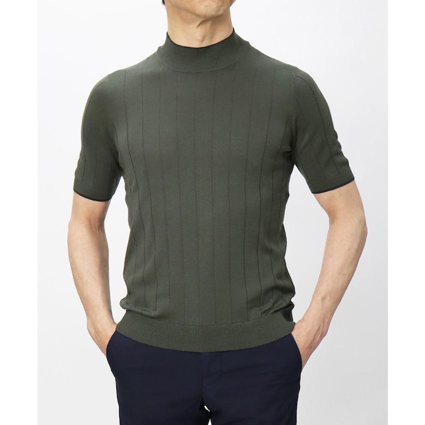 gran sasso モックネックショートスリーブニット Gran Sasso（グランサッソ） グランサッソ / GRANSASSO / モックネック