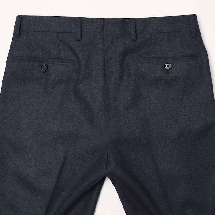 デ ペトリロ / De Petrillo / ワンプリーツ スーツ / ウール フラノ 3B 段返り / LINEA NAPOLI / TIBERIO C1P / 返品・交換不可の画像