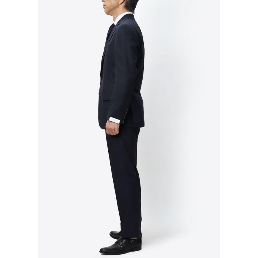 デ ペトリロ / De Petrillo / ワンプリーツ スーツ / ウール フラノ 3B 段返り / LINEA NAPOLI / TIBERIO C1P / 返品・交換不可の画像