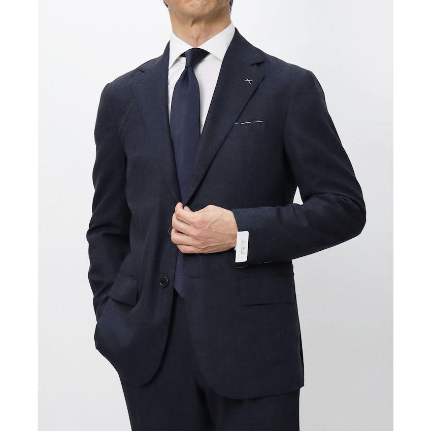 デ ペトリロ / De Petrillo / ワンプリーツ スーツ / ウール フラノ 3B 段返り / LINEA NAPOLI / TIBERIO C1P / 返品・交換不可の画像