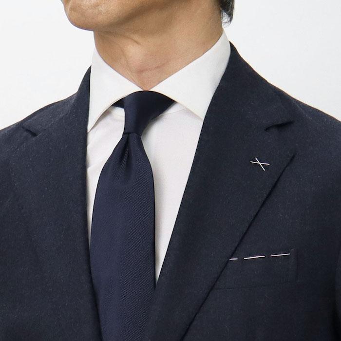 デ ペトリロ / De Petrillo / ワンプリーツ スーツ / ウール フラノ 3B 段返り / LINEA NAPOLI / TIBERIO C1P / 返品・交換不可の画像