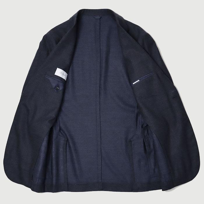 デ ペトリロ / De Petrillo / ワンプリーツ スーツ / ウール フラノ 3B 段返り / LINEA NAPOLI / TIBERIO C1P / 返品・交換不可の画像