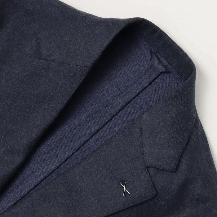 デ ペトリロ / De Petrillo / ワンプリーツ スーツ / ウール フラノ 3B 段返り / LINEA NAPOLI / TIBERIO C1P / 返品・交換不可の画像