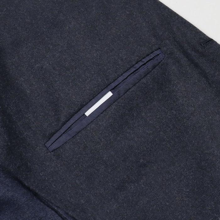デ ペトリロ / De Petrillo / ワンプリーツ スーツ / ウール フラノ 3B 段返り / LINEA NAPOLI / TIBERIO C1P / 返品・交換不可の画像