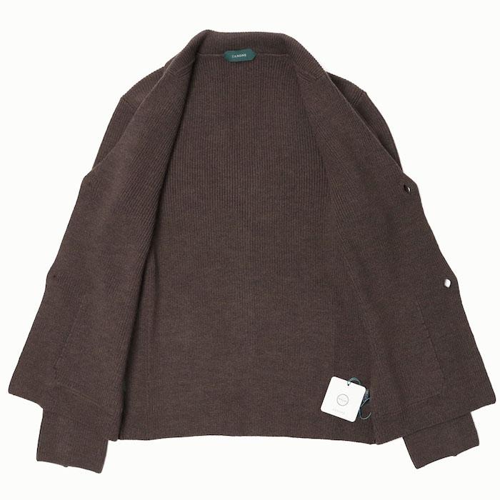 ZANONE ザノーネ / ニット ジャケット ウール 7G リブ編み ZANONE ザノーネ / ニット ジャケット ウール 7G リブ編み