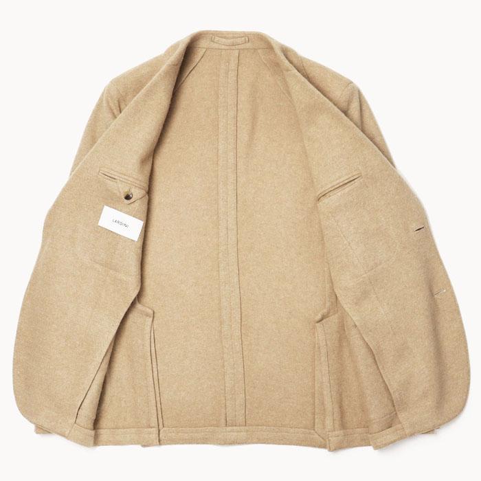 LARDINI ネイビー　ウールアルパカ　ニット　ジャケット LARDINI(ラルディーニ) ダブルニットジャケットJALJMP02N