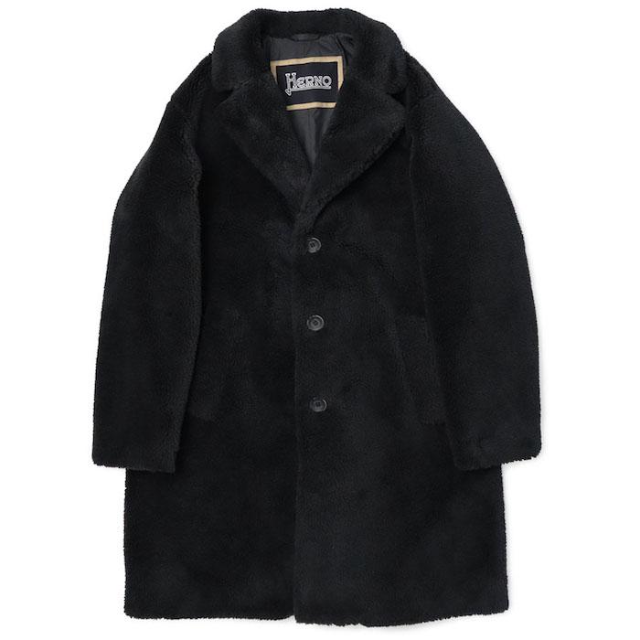 HERNO ヘルノ / チェスターコート エコファー 返品・交換不可