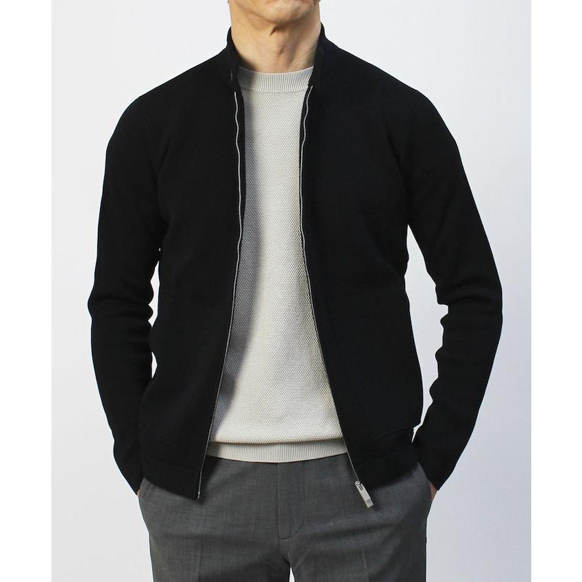 フィリッポ デ ローレンティス / FILIPPO DE LAURENTIIS / BIKER / スタンドカラー ZIP UP ニット / ライダース型 / コットン / ミラノリブ / 返品・交換不可 フィリッポ デ ローレンティス FILIPPO DE LAURENTIIS ニット 0cm/肩幅 0cm/胸囲 0cm/袖丈 スタンドカラー ZIP UP ライダース型 0cmSize 7706267x02