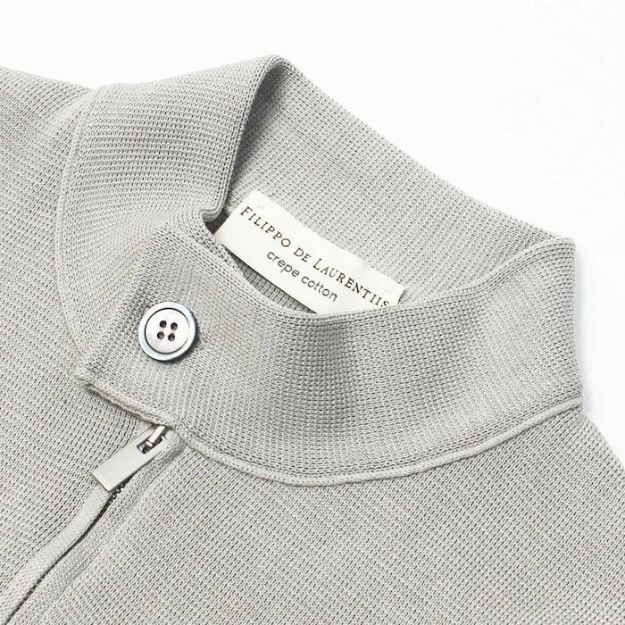 フィリッポ デ ローレンティス / FILIPPO DE LAURENTIIS / BIKER / スタンドカラー ZIP UP ニット / ライダース型 / コットン / ミラノリブ / 返品・交換不可 フィリッポ デ ローレンティス FILIPPO DE LAURENTIIS ニット 0cm/肩幅 0cm/胸囲 0cm/袖丈 スタンドカラー ZIP UP ライダース型 0cmSize 7706267x02