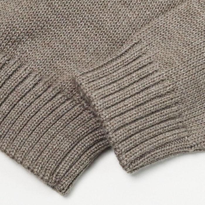 【新品、値下げ】ZANONE ザノーネ　モックネック　コットン　ニット　セーター ZANONE ザノーネ / モックネック ニット ウール 5ゲージ 5G