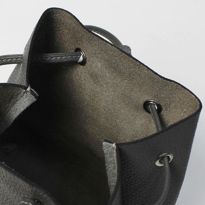 TUSTING タスティング / 巾着 バッグ/ レザー Leicester ( M ) 返品  