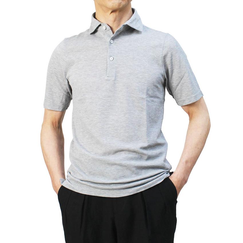 お客様満足度NO.1』 グランサッソ / GRANSASSO ポロ シャツ 70双糸