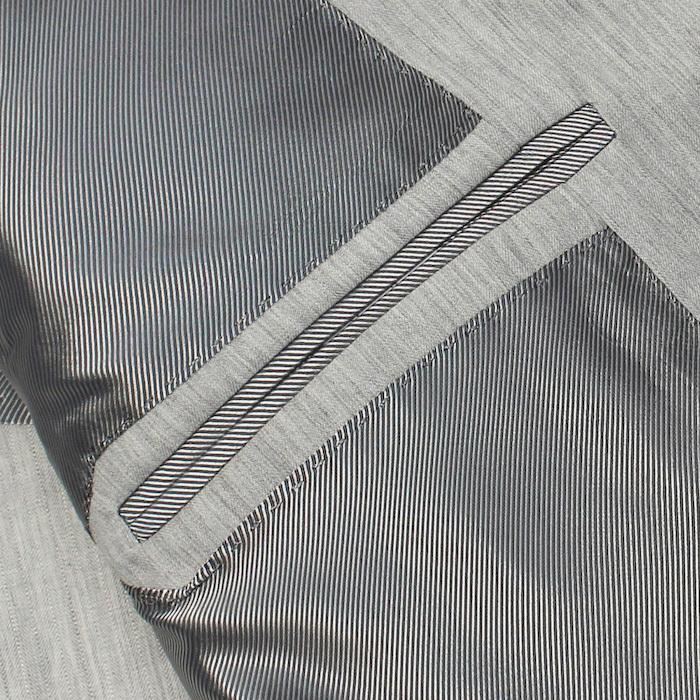 デ ペトリロ / De Petrillo / ワンプリーツ スーツ / ウール / 3B 段返り / LINEA NAPOLI / NAPOLI Z/C / ABITO / 返品・交換不可の画像