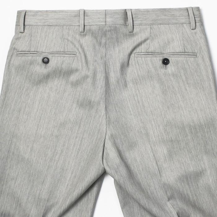 デ ペトリロ / De Petrillo / ワンプリーツ スーツ / ウール / 3B 段返り / LINEA NAPOLI / NAPOLI Z/C / ABITO / 返品・交換不可の画像