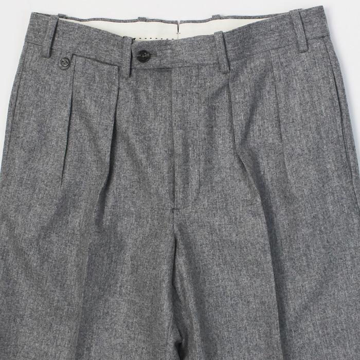 ベルナール ザンス / BERNARD ZINS / BAC J / スラックス / ウール フランネル ワイド シルエット / 712 / 返品・交換可能 ベルナール ザンス / BERNARD ZINS / BAC J / スラックス / ウール フランネル ワイド シルエット / 712 / 返品・交換可能