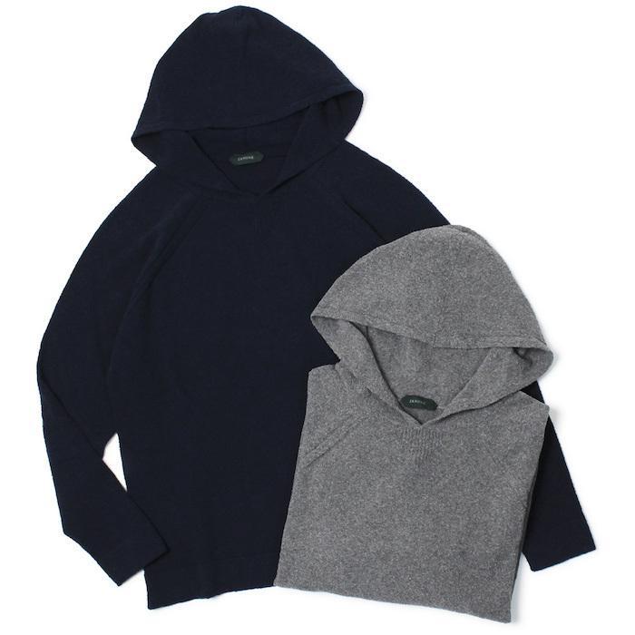 ZANONE ザノーネ / ニット パーカー 12ゲージ コットン パイル REGULAR 