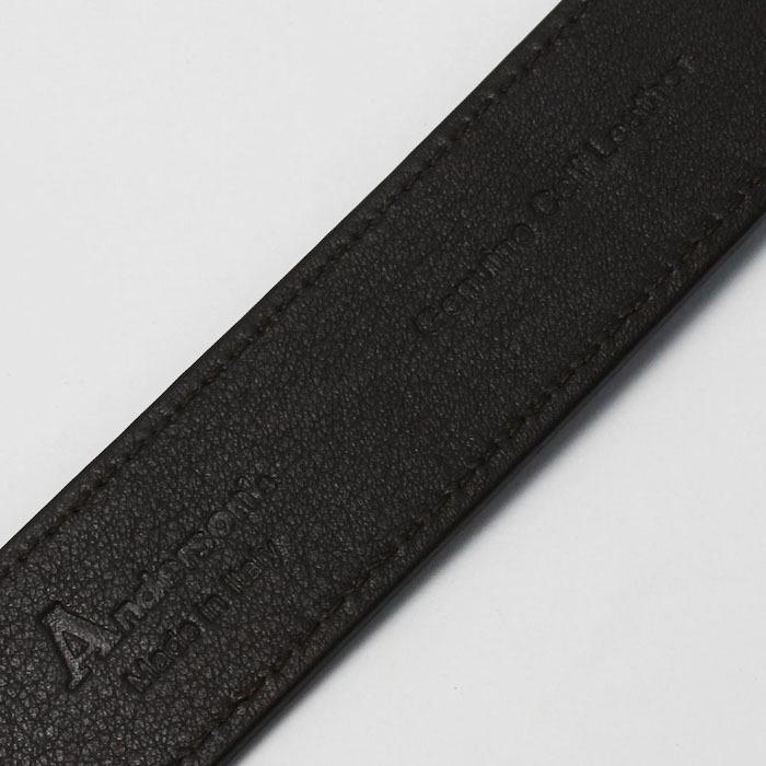 Anderson's アンダーソンズ / シュリンクレザー 芯なし フラット