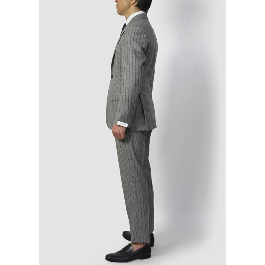 De Petrillo デ ペトリロ ストライプ セットアップ スーツ 灰 46 De Petrillo デ ペトリロ セットアップ スーツ 46 ＝ M相当 - メルカリ