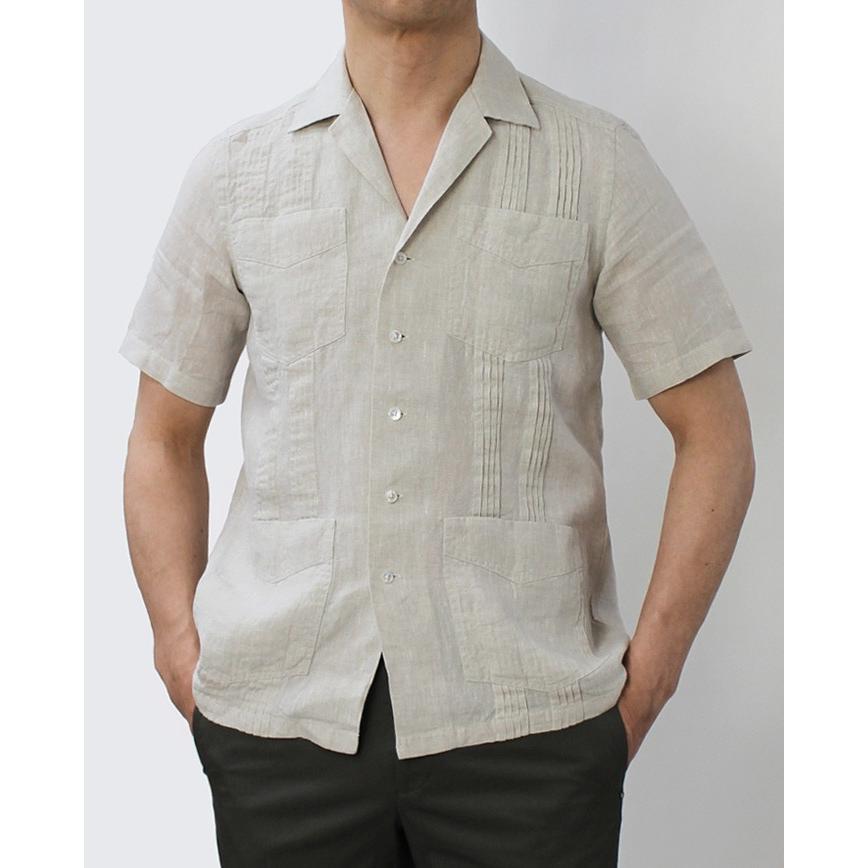 バグッタ Bagutta The Shacket Avana Gm リネン 半袖 キューバ シャツ 返品 交換不可 x04 Luccicare 通販 Yahoo ショッピング