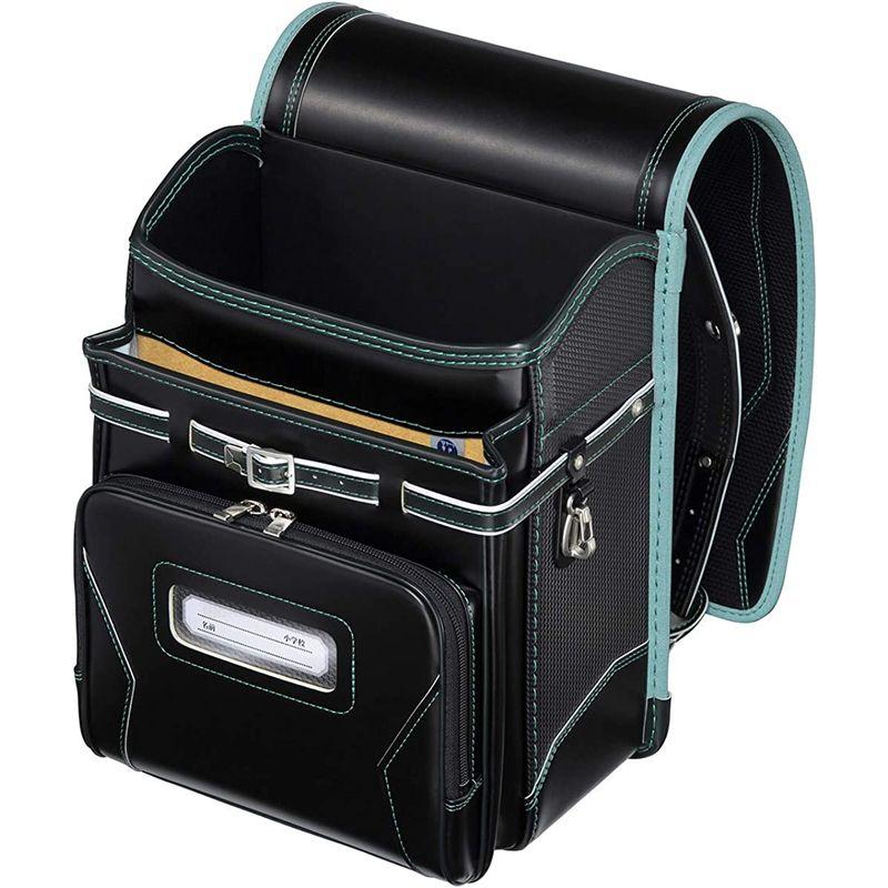 【最終値下げ】 フィットちゃん ランドセル カーボンロック 安ピカッタイプ FIT-244AZ ボーイズ クロ×グリーン 【QG1378959241】(49163円)