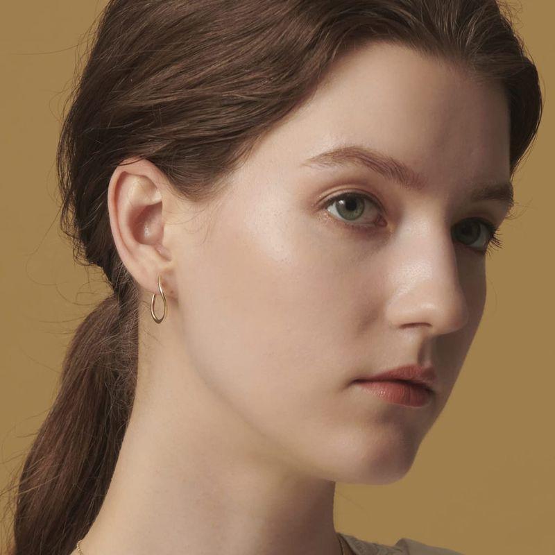 アガット K10フープピアス イエロー 1022311231803999 :20230316160856