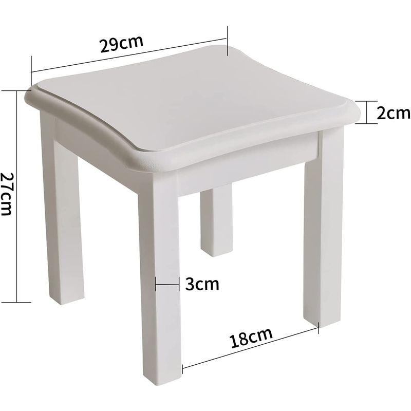 Aibiju スツール木製 ミニテーブル 小さい 低い 無垢木材 天然木 踏み台 腰掛け 花台 椅子 29x29x27cm ウッドスツール 通販 