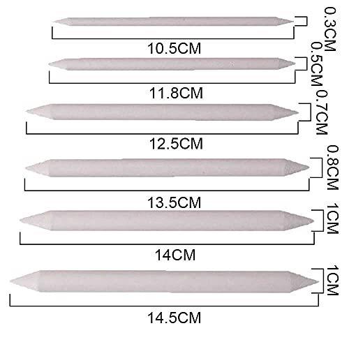 18本入り 6サイズ ファッションの 鉛筆補助軸擦筆 さっぴつバック付き 21点擦筆さっぴつセットパステル画用描画ツール画材スケッチツール デッサン 1 2 3 4