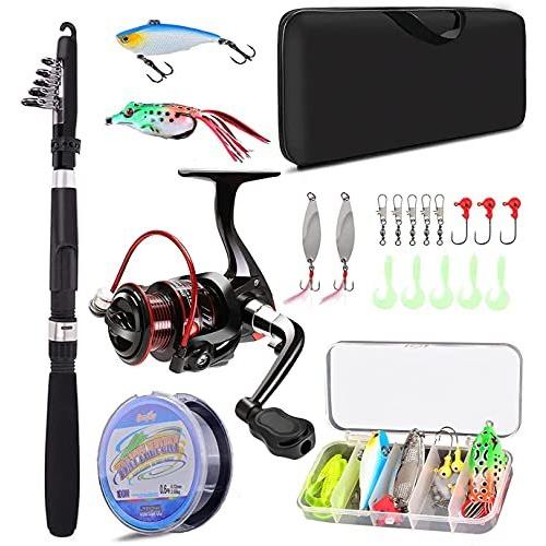 釣りセット Campstors 2 1m 釣り竿セット カーボンロード スピニングリール ルアーセット 釣り餌 100m釣り糸 海釣り 川釣り 淡水釣 S Luce Japan 通販 Yahoo ショッピング