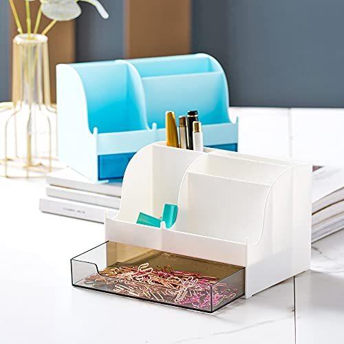 Tokastar デスクオーガナイザー 卓上収納 ペン立て リモコンラック 小物入れ おしゃれ 収納ケース シンプル オフィス 文房具収納 引き出し付 S Luce Japan 通販 Yahoo ショッピング