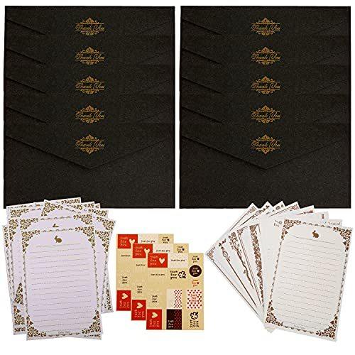 10枚封筒 レターセット かわいいレターセット おしゃれ レターセット シンプル 黒 封筒 黒 レターセット 黒い レターセット ブラック 黒色 レタ S Luce Japan 通販 Yahoo ショッピング