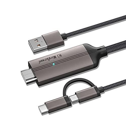 Usb Type C Micro Usb To Hdmi変換ケーブル 高速転送 4k Androidスマホ 映す 変換アダプター テレビ Drymok S Luce Japan 通販 Yahoo ショッピング