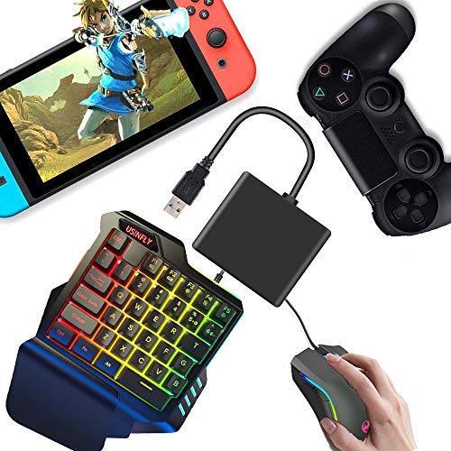 Usinfly セット コンバーター マウス 片手キーボード Switch 日本語説明書付き ゲーミングキーボード Rgb マウスセット キーボード キーボード 大人気の Themtransit Com