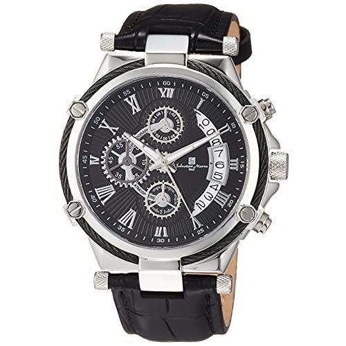 【はこぽす対応商品】 [サルバトーレマーラ] 腕時計 クロノグラフ ローマインデックス SM18102-SSBK メンズ 正規輸入品 腕時計