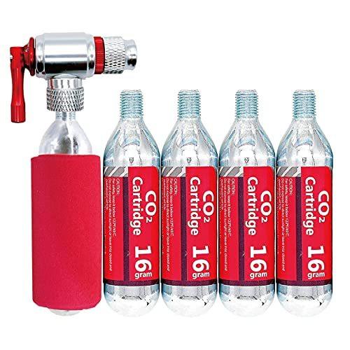 Co2 16g ボンベ ネジ有 インフレーター付 ジャケット付 5本セット 各社 パンク修理用 Co2 インフレーター対応 S Luce Japan 通販 Yahoo ショッピング