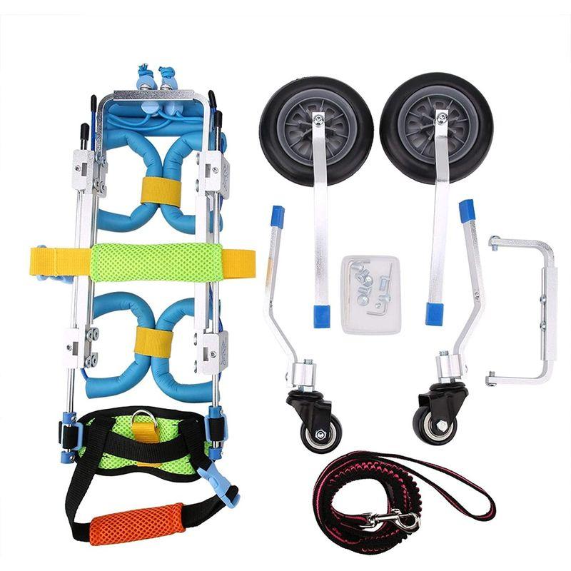 Atyhao 犬用4輪歩行器 ペット用車いす 犬用車椅子 歩行補助 老犬介護 障害ペット 犬用車椅子 犬用4輪歩行器 ペット用車いす 歩行補助 老犬介護 障害ペット 4輪タイプ 約