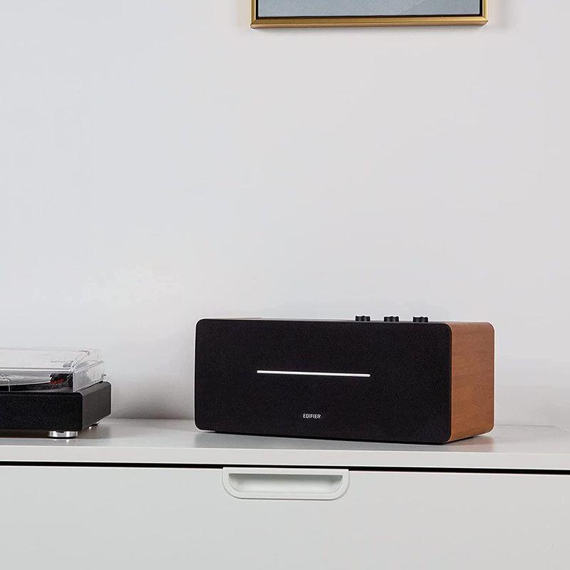 Edifier D12 Bluetooth 5.0 ブックシェルフスピーカー小型 - アンプ内蔵アクティブスピーカー 木製 - 統合デスクト D12 Bluetooth ブックシェルフスピーカー小型 アンプ内蔵アクティブスピーカー 木製 統合デスクト
