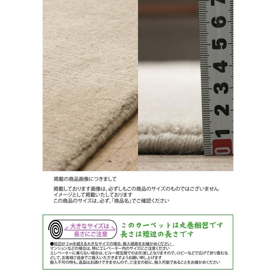 ギャベ ラグ 絨毯/190×240cm/ウール100%/手織りギャッベ/床暖/７色｜lucentmart-bed｜27