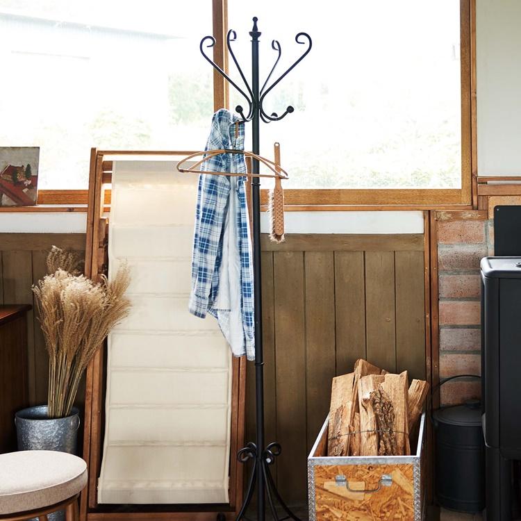 ポールハンガー 帽子掛 コート掛/アイアン/幅54 奥行54 高さ175 |  | 05